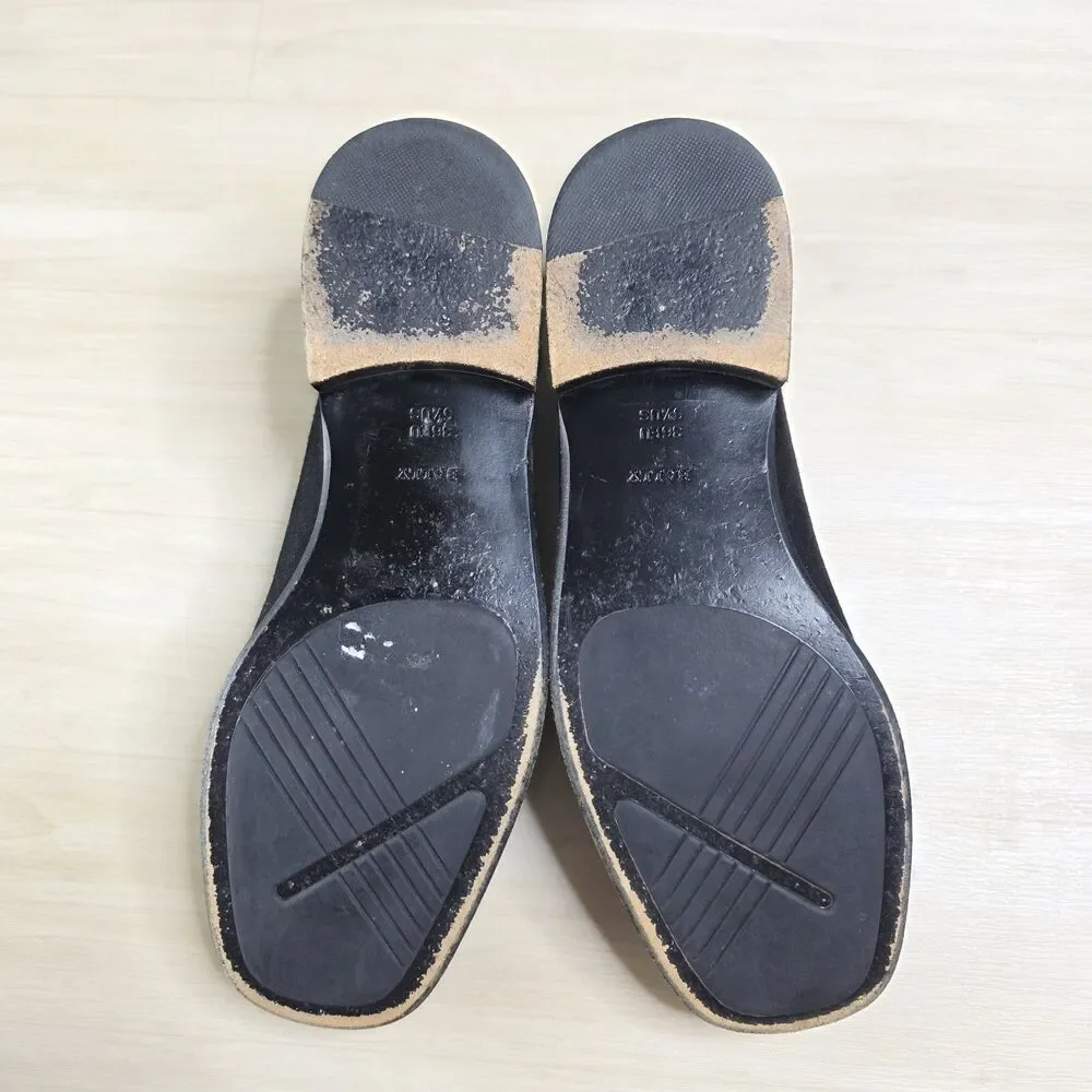 Bally Black Suede Slip On‎ Loafers Women's Size 5.5